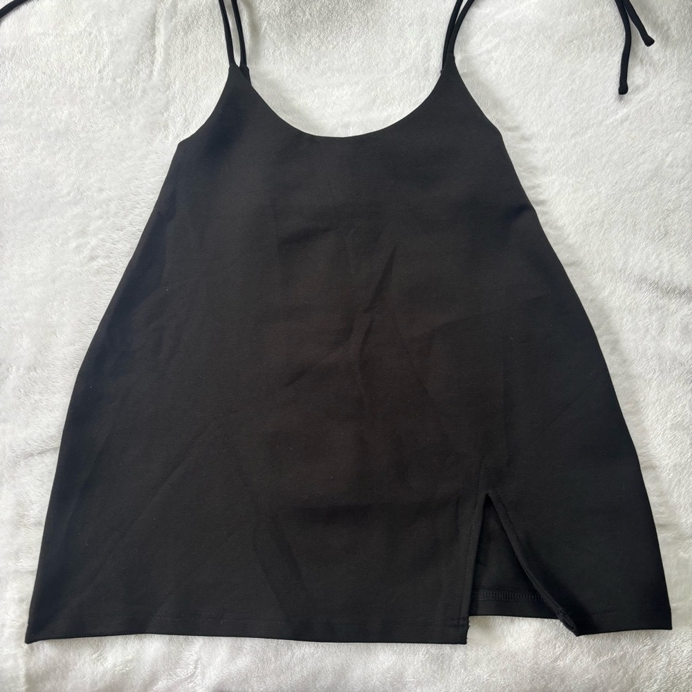 Tiger Mist Elegant Black Sleeveless Top